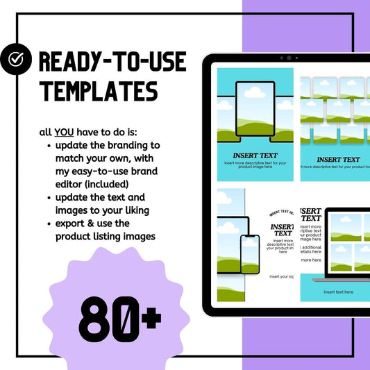 80+ product listing templates