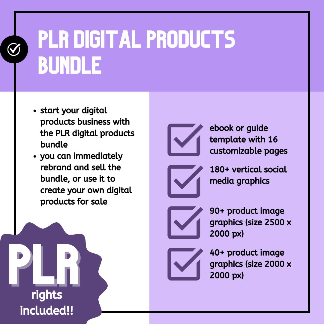 PLR digital products bundle | editable Canva templates | private label rights digital products | edit & resell for full profits