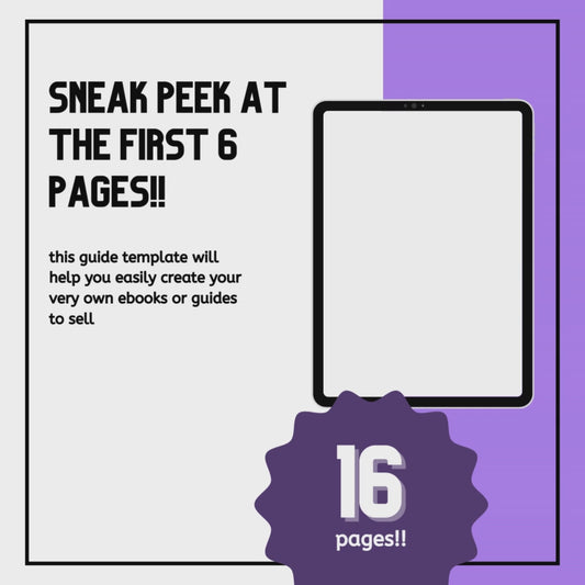 guide template | ebook template | editable Canva template | 16 pre-built fully customizable guide or ebook pages